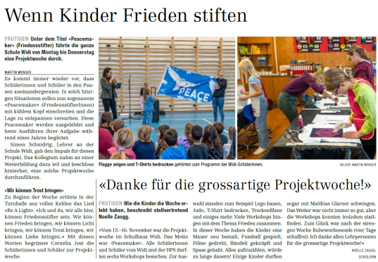 Zeitungsbericht